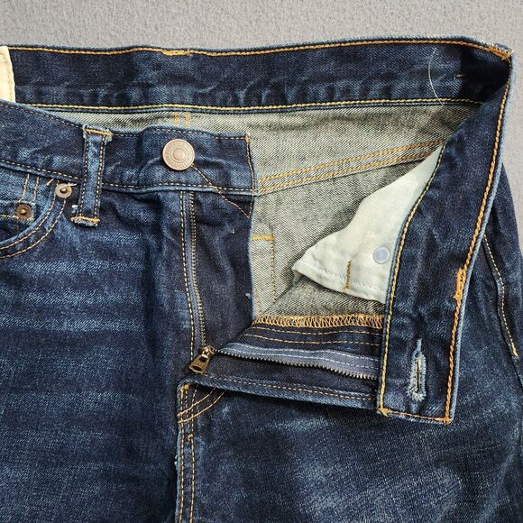 Abercrombie & Fitch Men 30X34 (31X33) Dark Wash Straight Leg Jeans - Picture 6 of 13